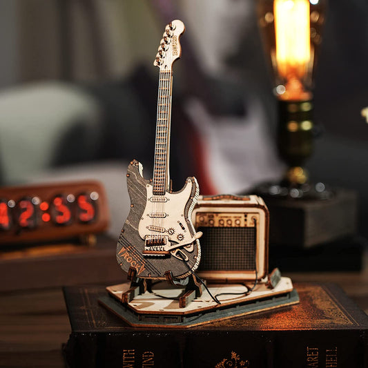 Electric Guitar Model Gift 3D Wooden Puzzle