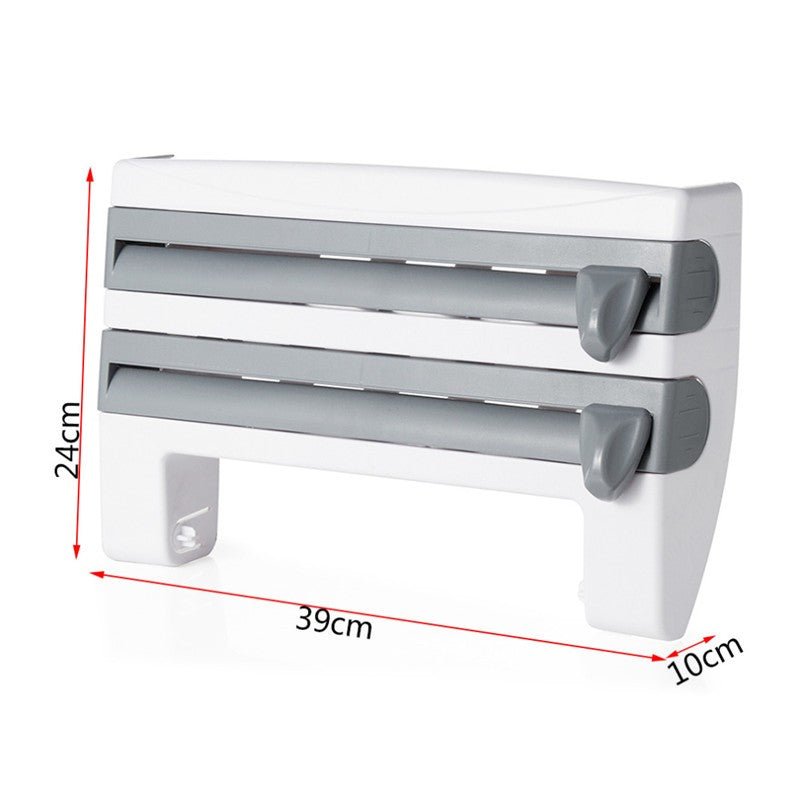 4-In-1 Kitchen Roll Holder Dispenser Kitchen - Black Tie Gadget