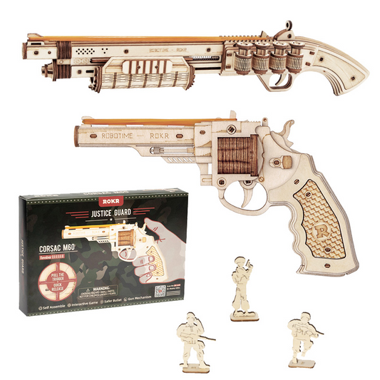 Model 3D Wooden Toy Gun