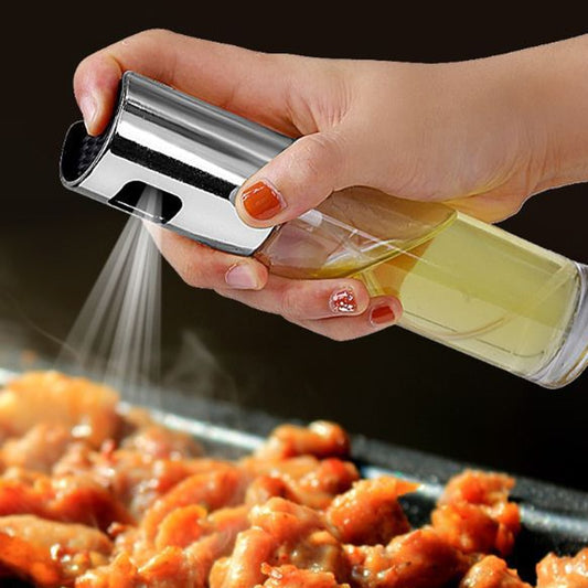 BBQ Healthy Kitchen Cooking Oil Vinegar Spray Bottle - Black Tie Gadget