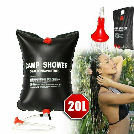 Portable Solar Shower Heating Bath Bag - Black Tie Gadget